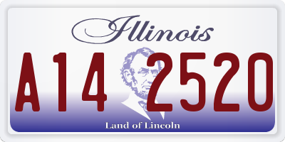 IL license plate A142520
