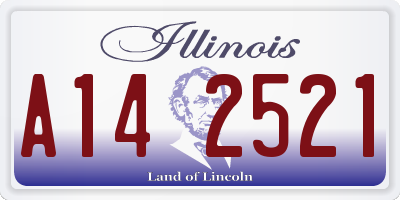 IL license plate A142521