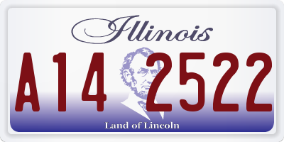 IL license plate A142522