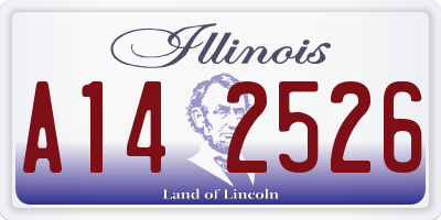IL license plate A142526