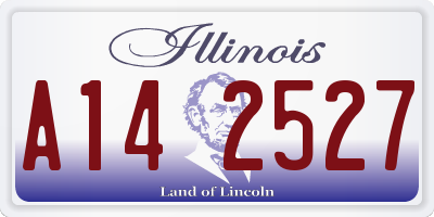IL license plate A142527