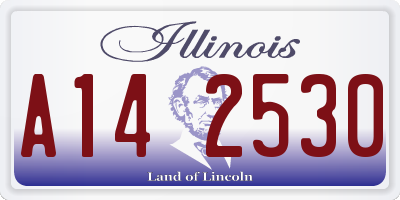 IL license plate A142530
