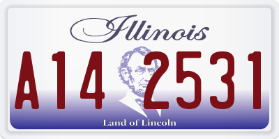 IL license plate A142531