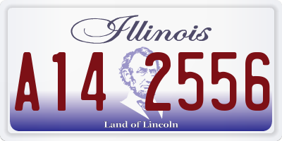 IL license plate A142556
