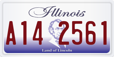 IL license plate A142561