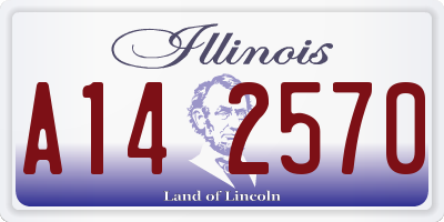 IL license plate A142570