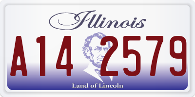 IL license plate A142579