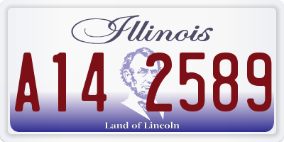 IL license plate A142589