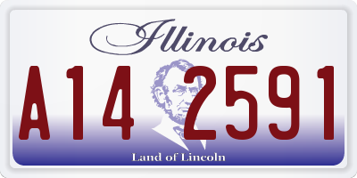 IL license plate A142591