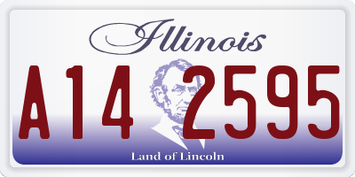 IL license plate A142595