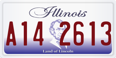 IL license plate A142613