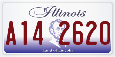 IL license plate A142620