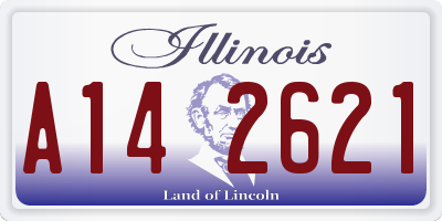IL license plate A142621