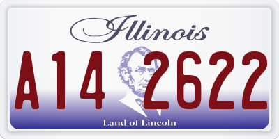 IL license plate A142622
