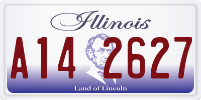 IL license plate A142627