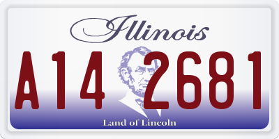 IL license plate A142681