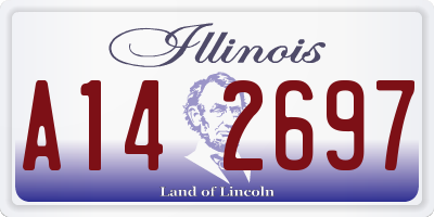 IL license plate A142697