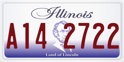 IL license plate A142722