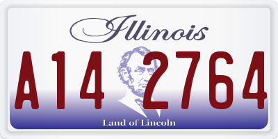IL license plate A142764