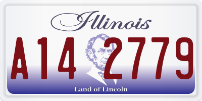 IL license plate A142779