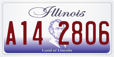 IL license plate A142806
