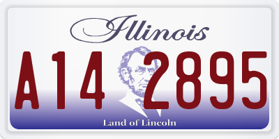 IL license plate A142895