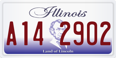 IL license plate A142902