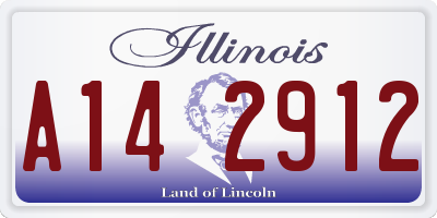 IL license plate A142912