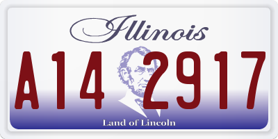 IL license plate A142917