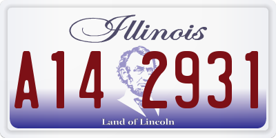 IL license plate A142931