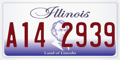 IL license plate A142939