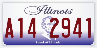IL license plate A142941