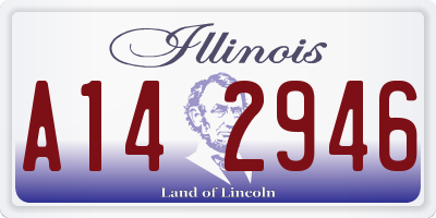 IL license plate A142946