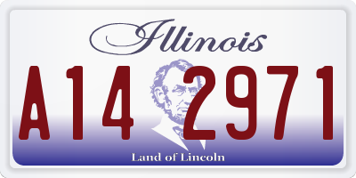 IL license plate A142971