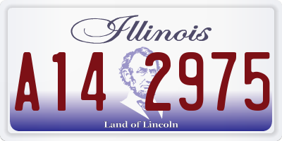 IL license plate A142975