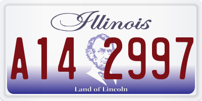 IL license plate A142997
