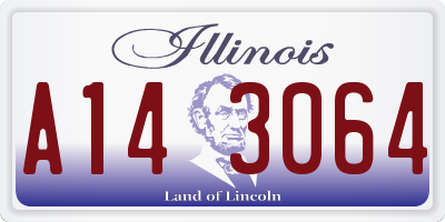 IL license plate A143064