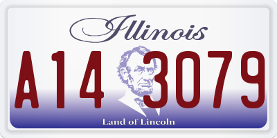 IL license plate A143079