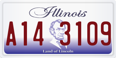 IL license plate A143109