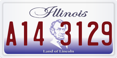 IL license plate A143129
