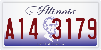IL license plate A143179