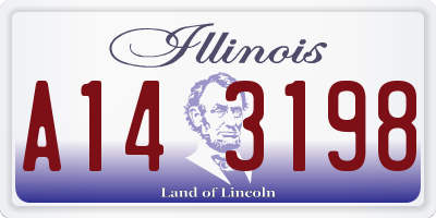 IL license plate A143198