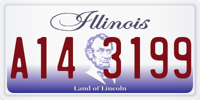 IL license plate A143199