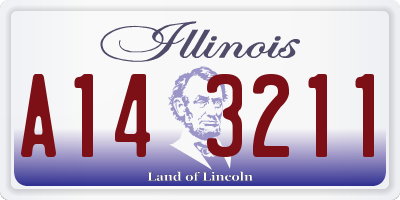 IL license plate A143211