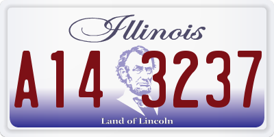 IL license plate A143237