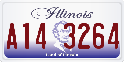 IL license plate A143264