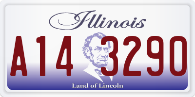 IL license plate A143290