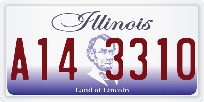 IL license plate A143310