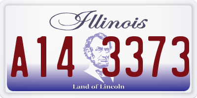 IL license plate A143373