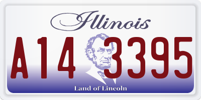 IL license plate A143395